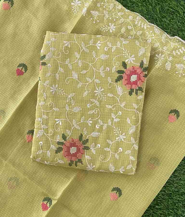 Unstitched Net Kota Churidar Materials Set DC445-09