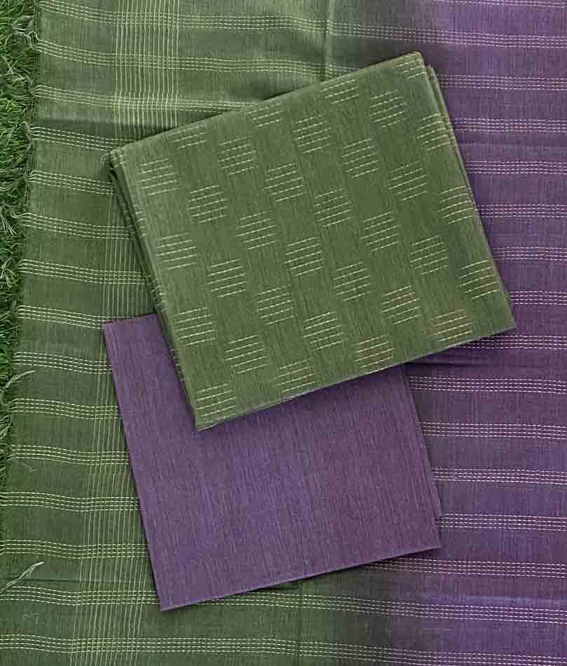Unstitched Semi Tusser Churidar Materials Set DC450-01