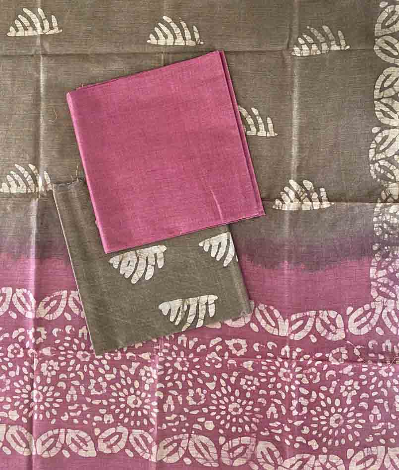 Unstitched Semi Tusser Silk Churidar Materials Set DC456-08