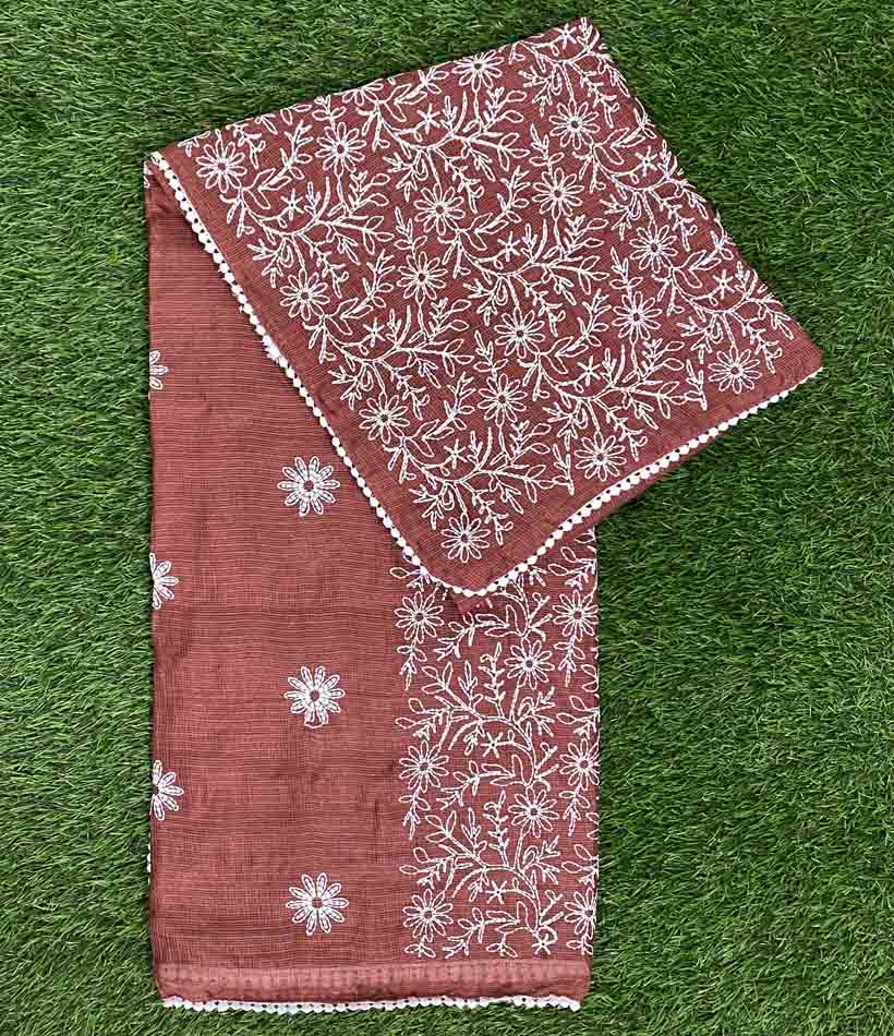 Silky Kota Saree with Embroidery DS546-03