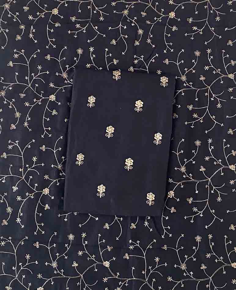 Unstitched Vichitra Silk Churidar Materials Set DC440-03
