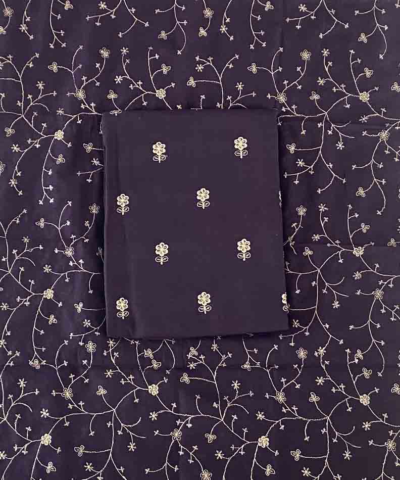 Unstitched Vichitra Silk Churidar Materials Set DC440-05