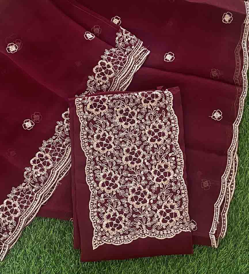 Unstitched Vichitra Silk Churidar Materials Set DC440-07