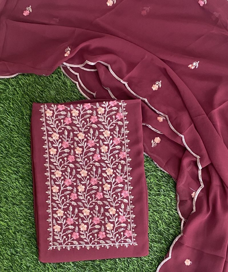 Unstitched Georgette Churidar Materials Set DC481-04