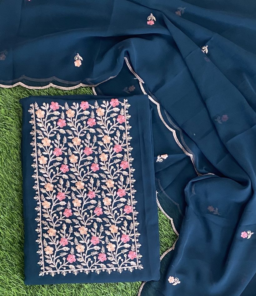 Unstitched Georgette Churidar Materials Set DC481-06