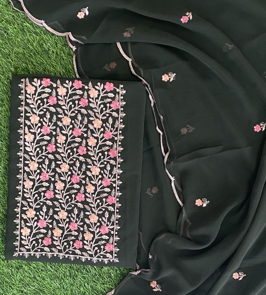 Unstitched Georgette Churidar Materials Set DC481-08