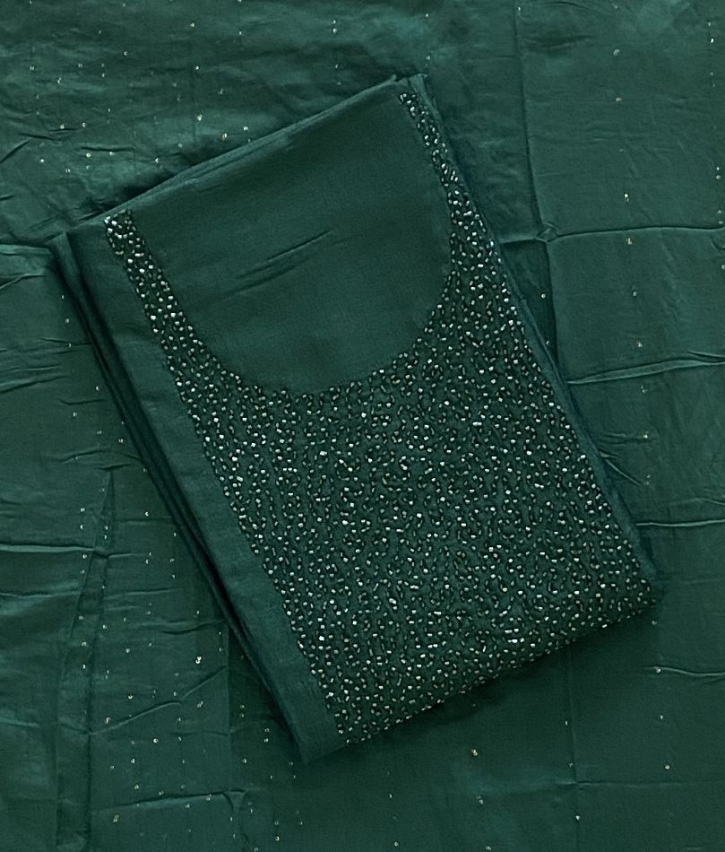 Unstitched Vichitra Silk Churidar Materials Set DC482-02