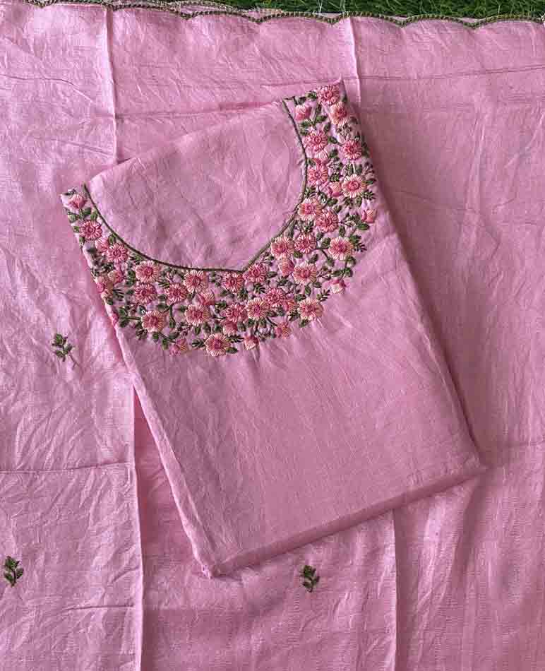 Daily Wear Semi Silk Churidar Materials Set DC476-01