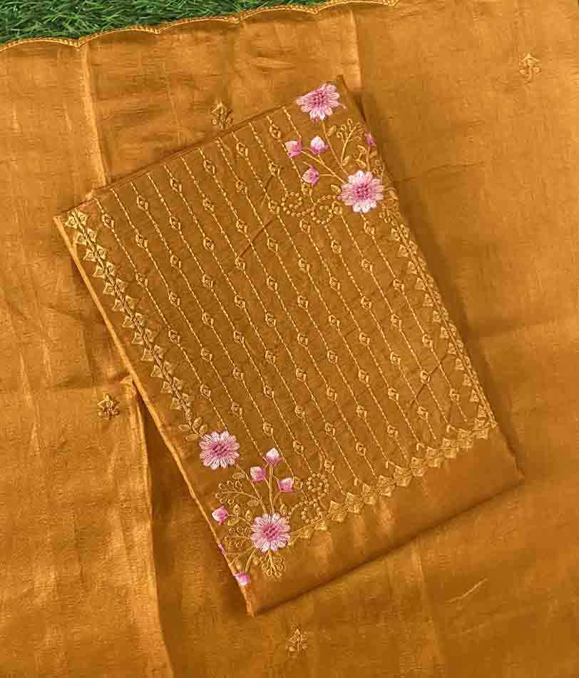 Daily Wear Semi Silk Churidar Materials Set DC476-07