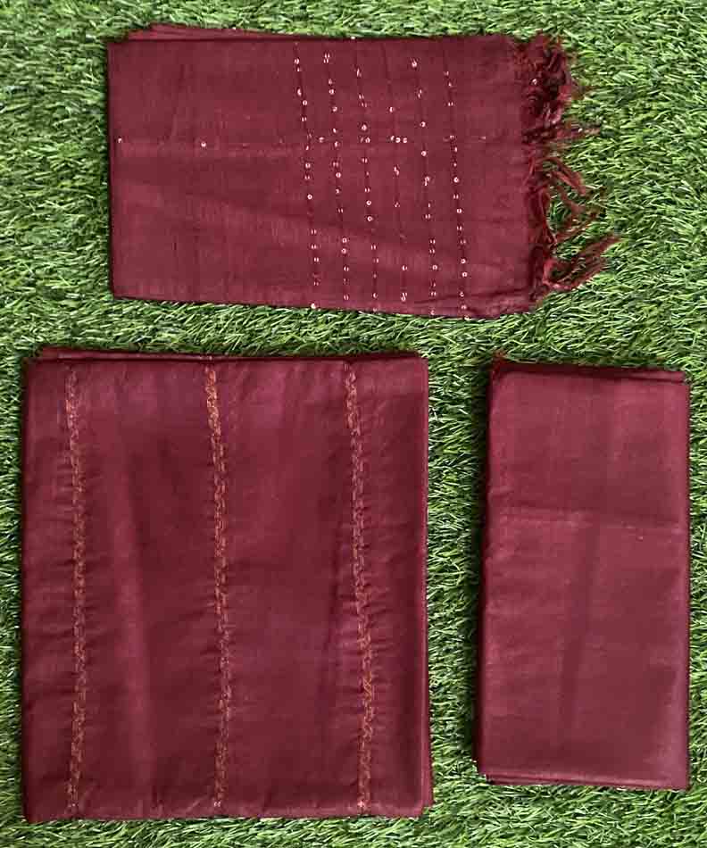 Unstitched Semi Tusser Churidar Materials Set DC474-09