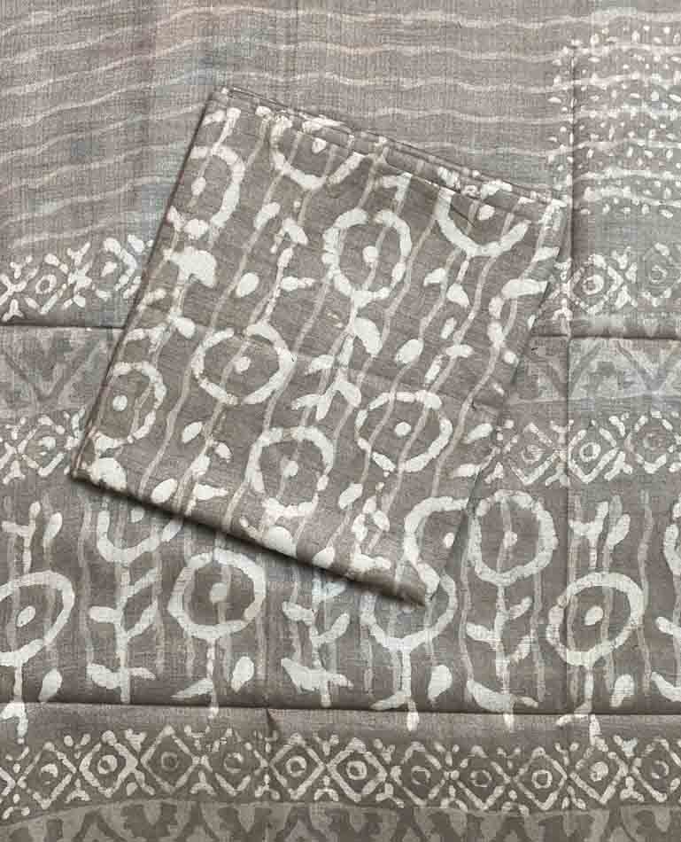Unstitched Semi Tusser Silk Churidar Materials Set DC490-03