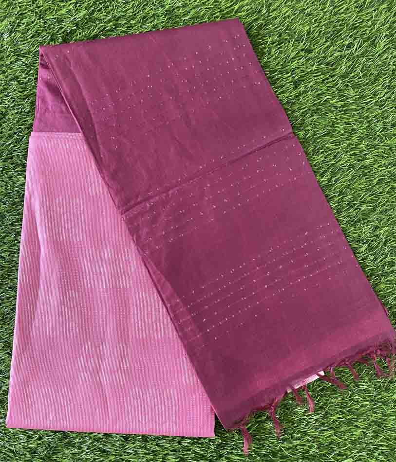 Contrast Color Semi Tusser Saree DS559-02