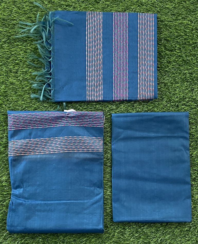 Unstitched Semi Tusser Silk Churidar Materials Set DC480-05