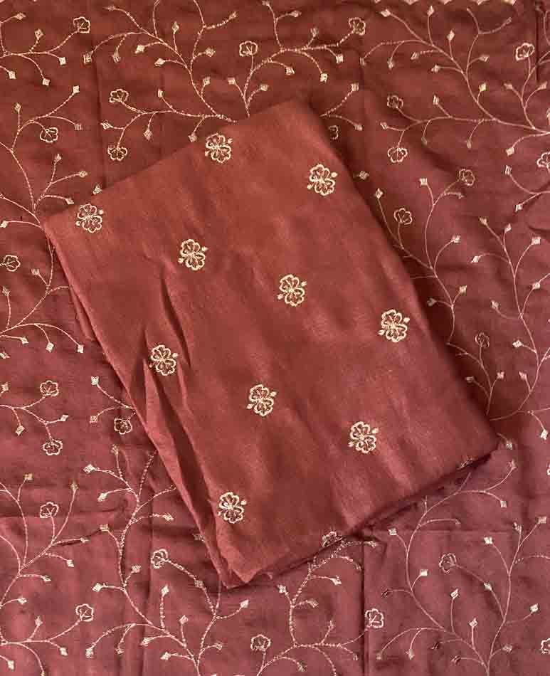 Unstitched Vichitra Silk Churidar Materials Set DC473-06