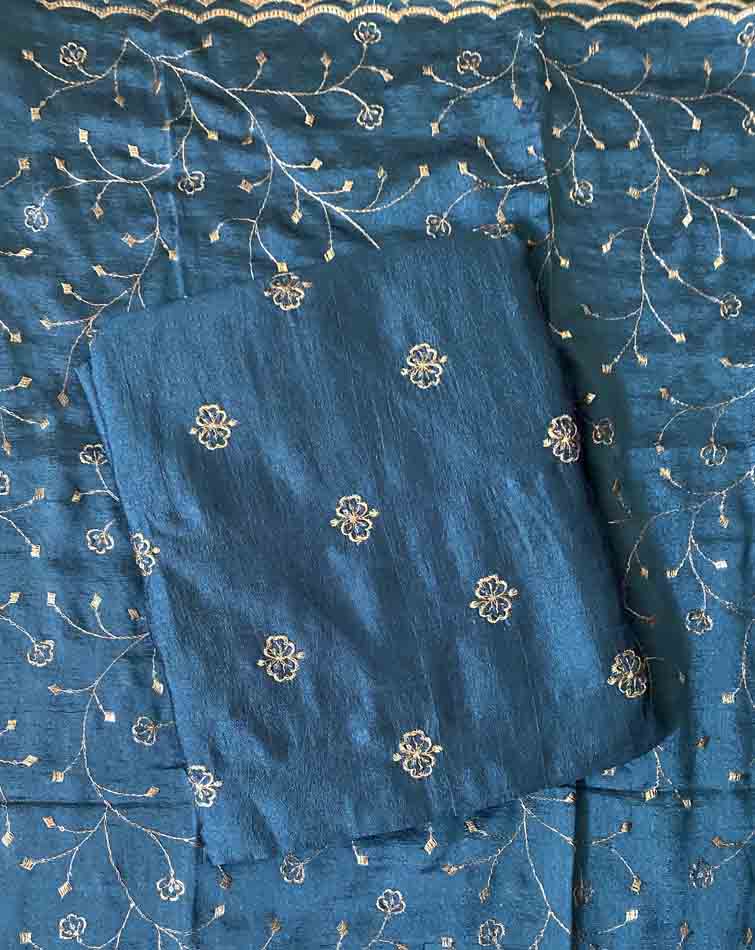 Unstitched Vichitra Silk Churidar Materials Set DC473-10