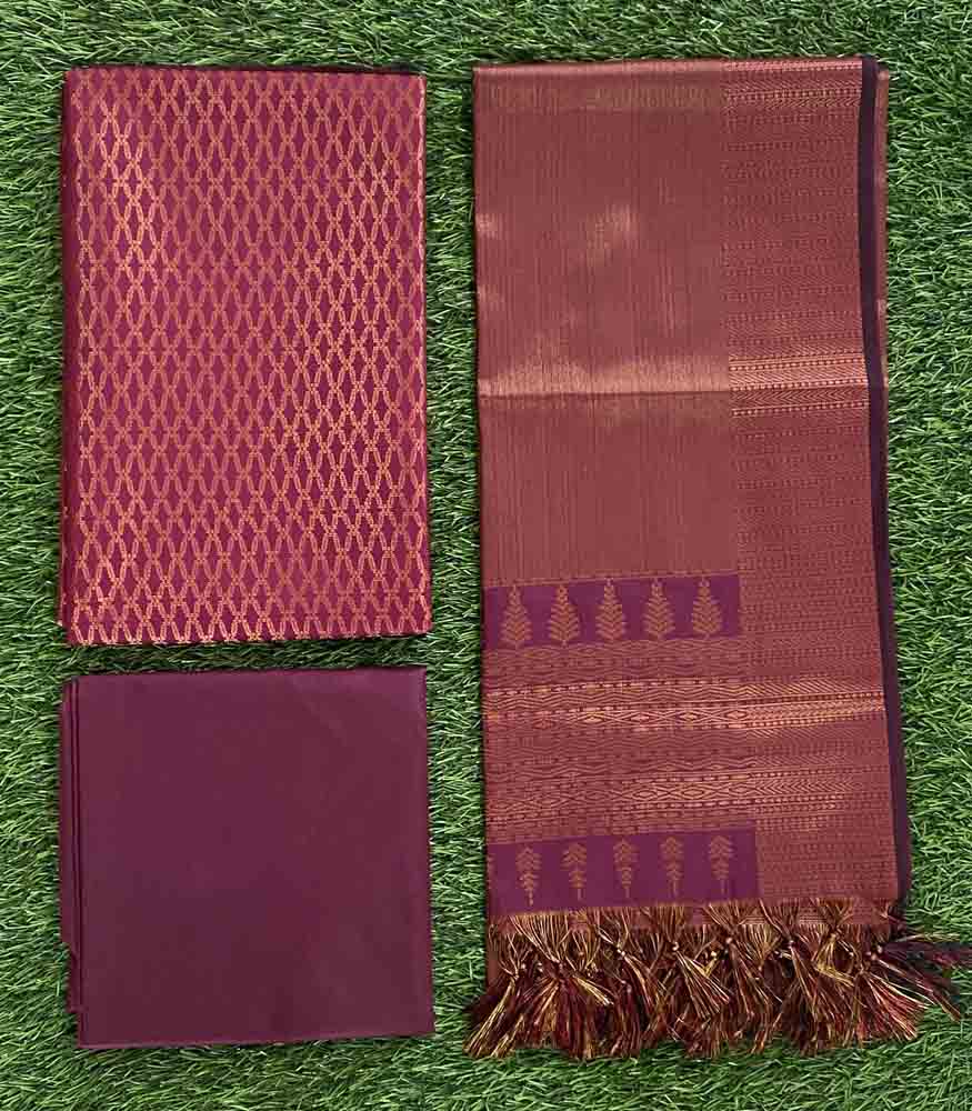 Brocade Soft Silk Churidar Materials Set DC496-05