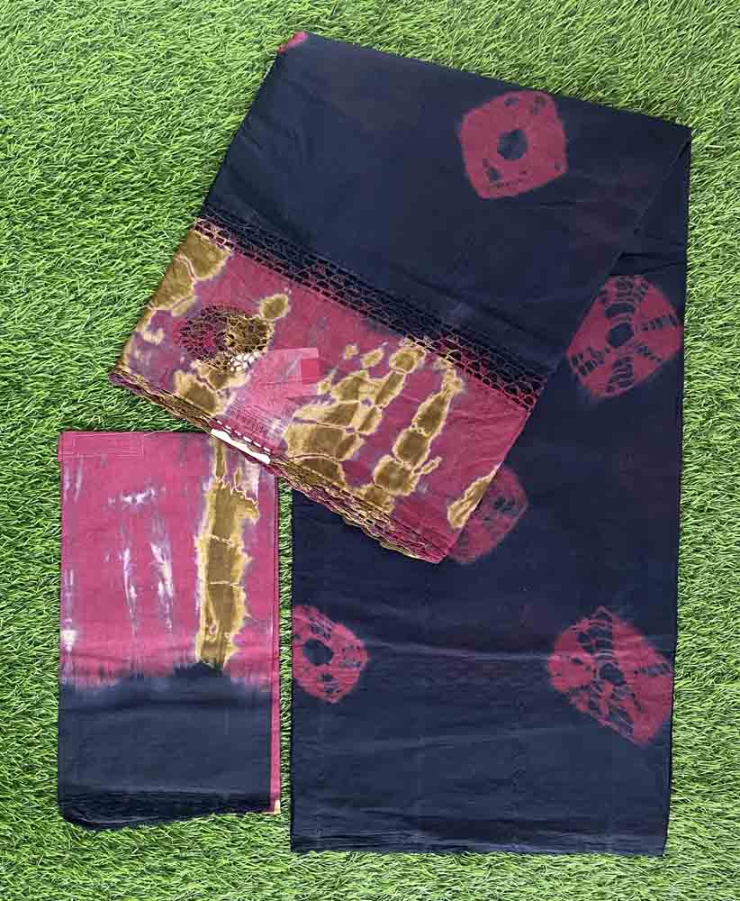 Crosia Work Cotton Saree DS601-02