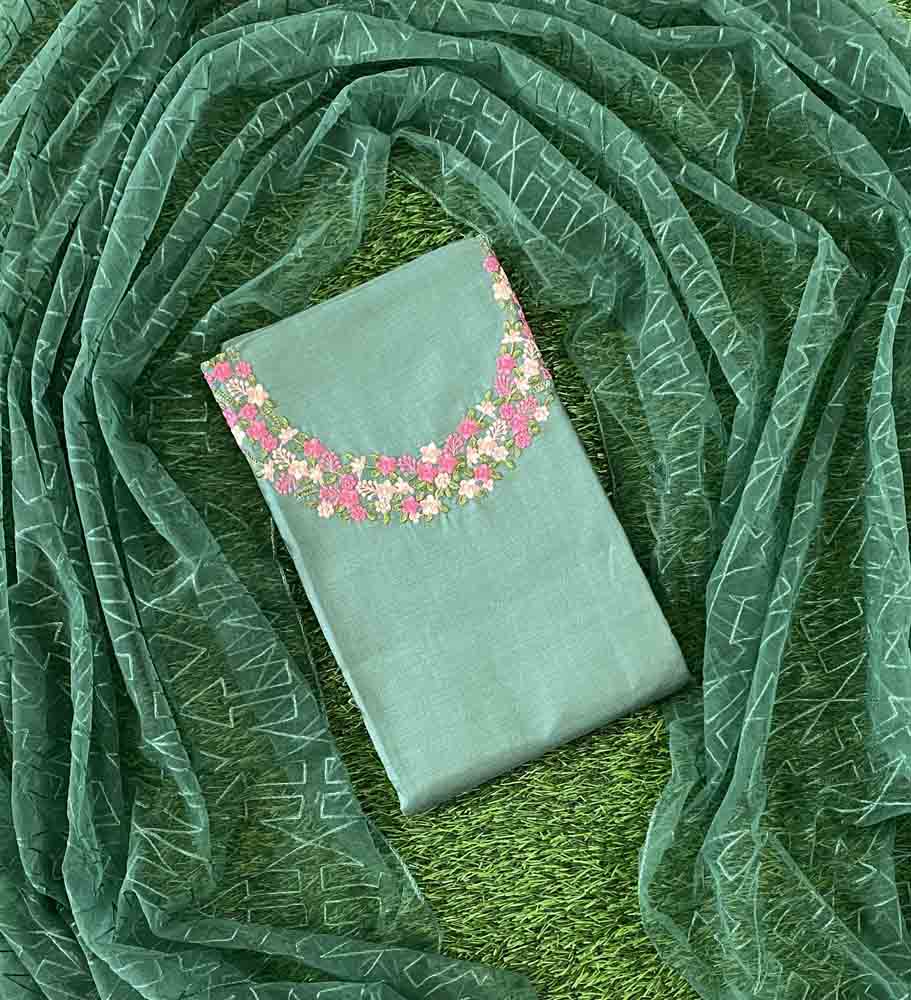 Unstitched Semi Silk Churidar Materials Set DC524-06