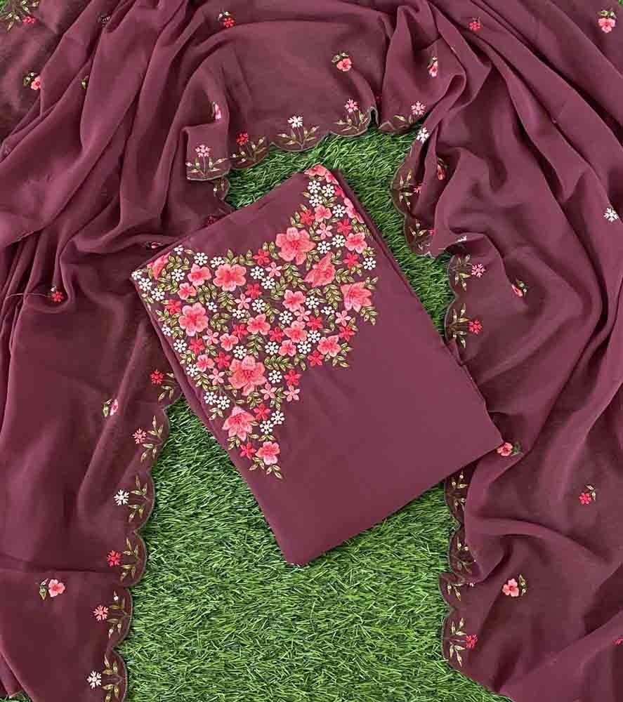 Unstitched Georgette Churidar Materials Set DC497-02