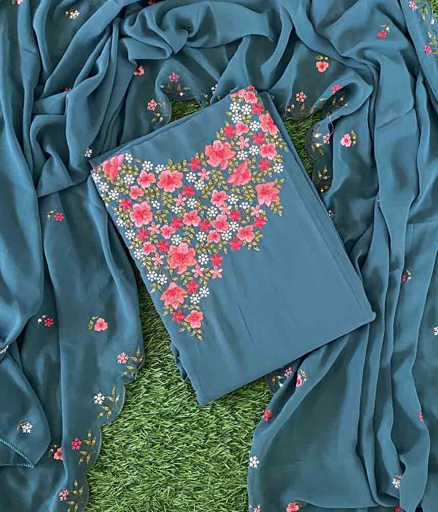 Unstitched Georgette Churidar Materials Set DC497-04