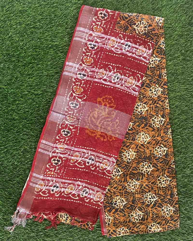 Cotton Linen Saree DS585-01