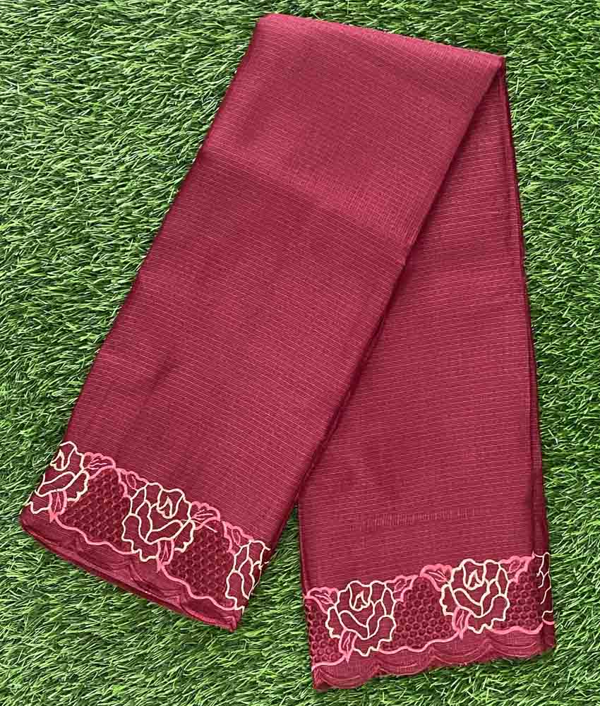 Net Kota Saree with Cut Work Embroidery DS595-05