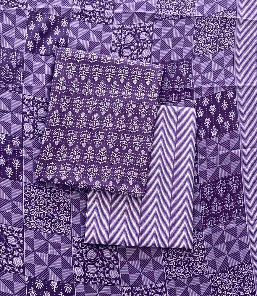 Unstitched Cotton (blended) Churidar Materials Set DC549-02