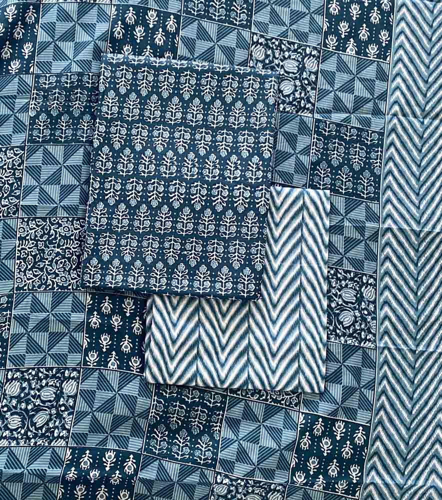 Unstitched Cotton (blended) Churidar Materials Set DC549-04