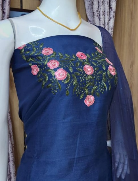Unstitched Semi Silk Churidar Materials Set DC530-01
