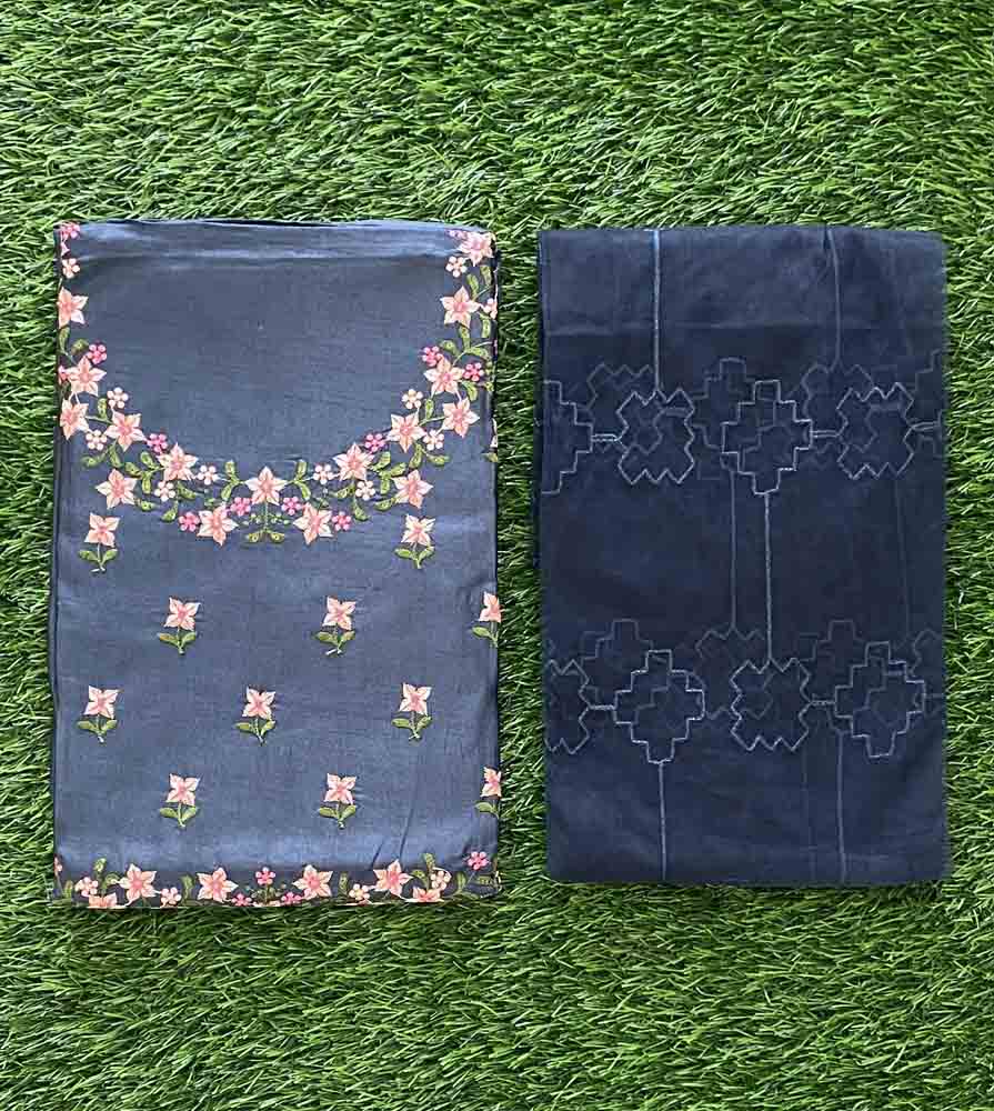 Daily Wear Semi Silk Churidar Materials Set DC542-02
