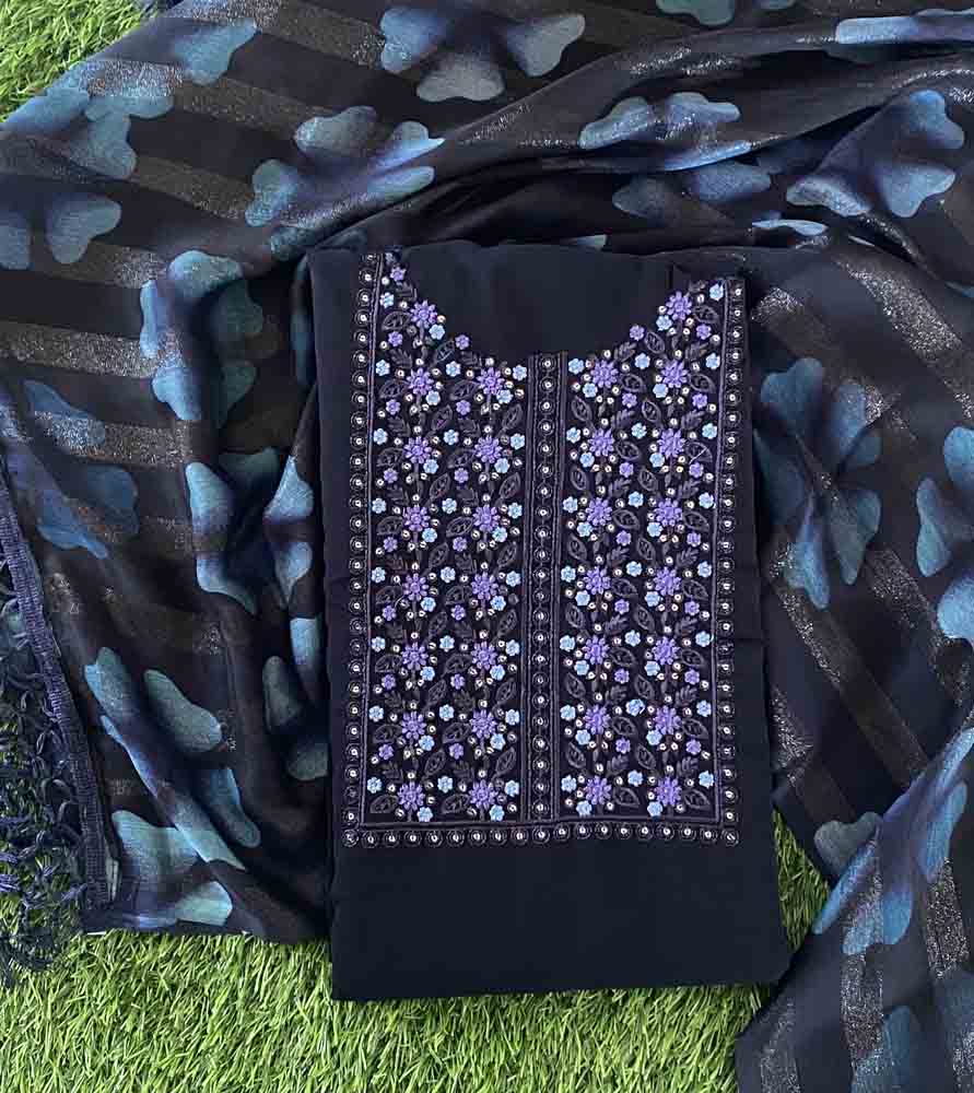 Unstitched Georgette Churidar Materials Set DC536-09