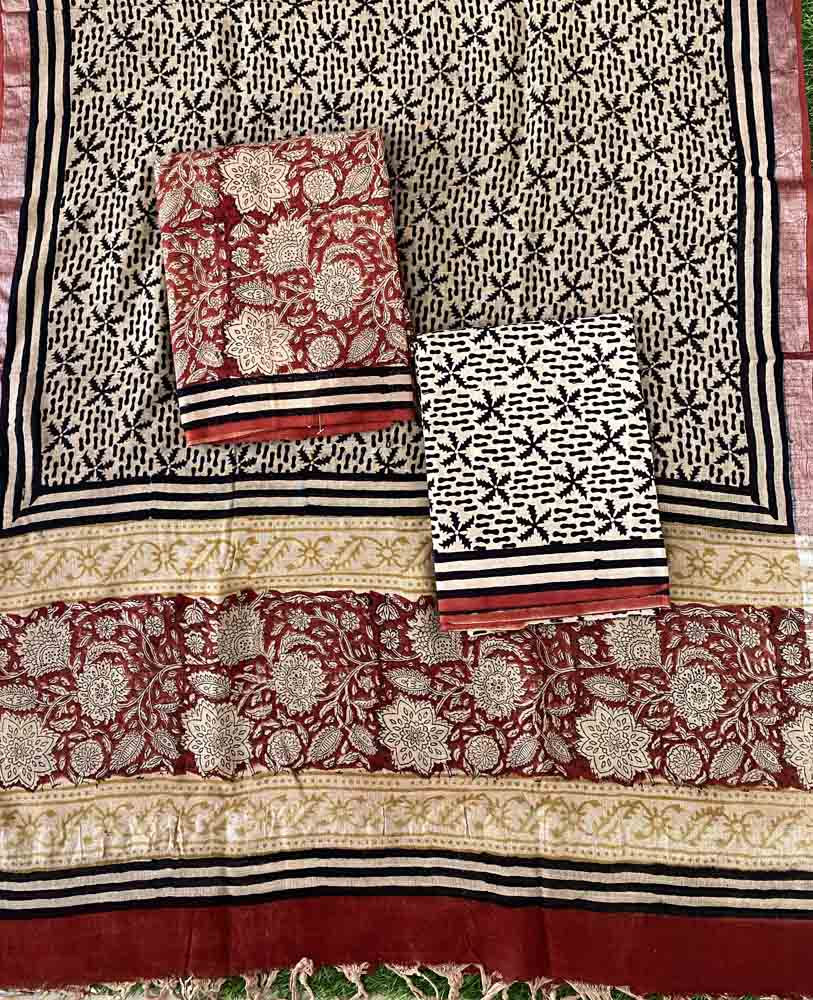 Unstitched Linen Churidar Materials Set DC543-05