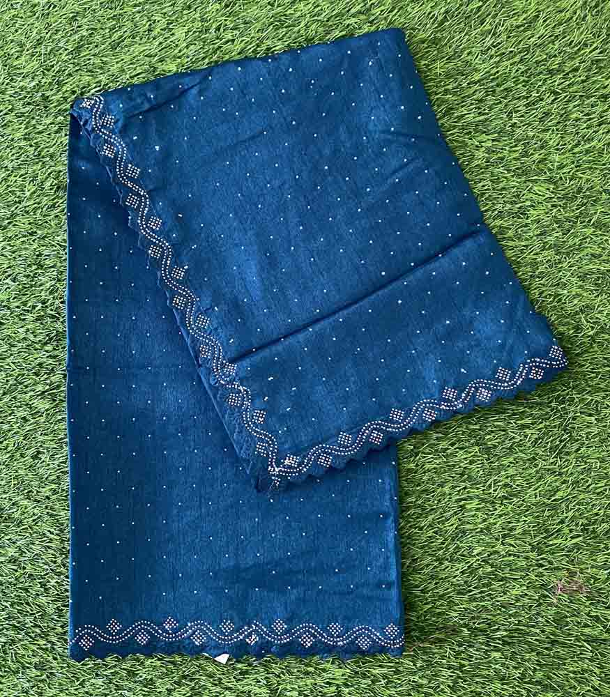 Semi Silk Saree with Stone Work DS622-02