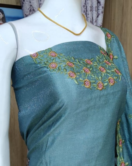 Shimmer Vichitra Silk Churidar Materials Set DC533-04