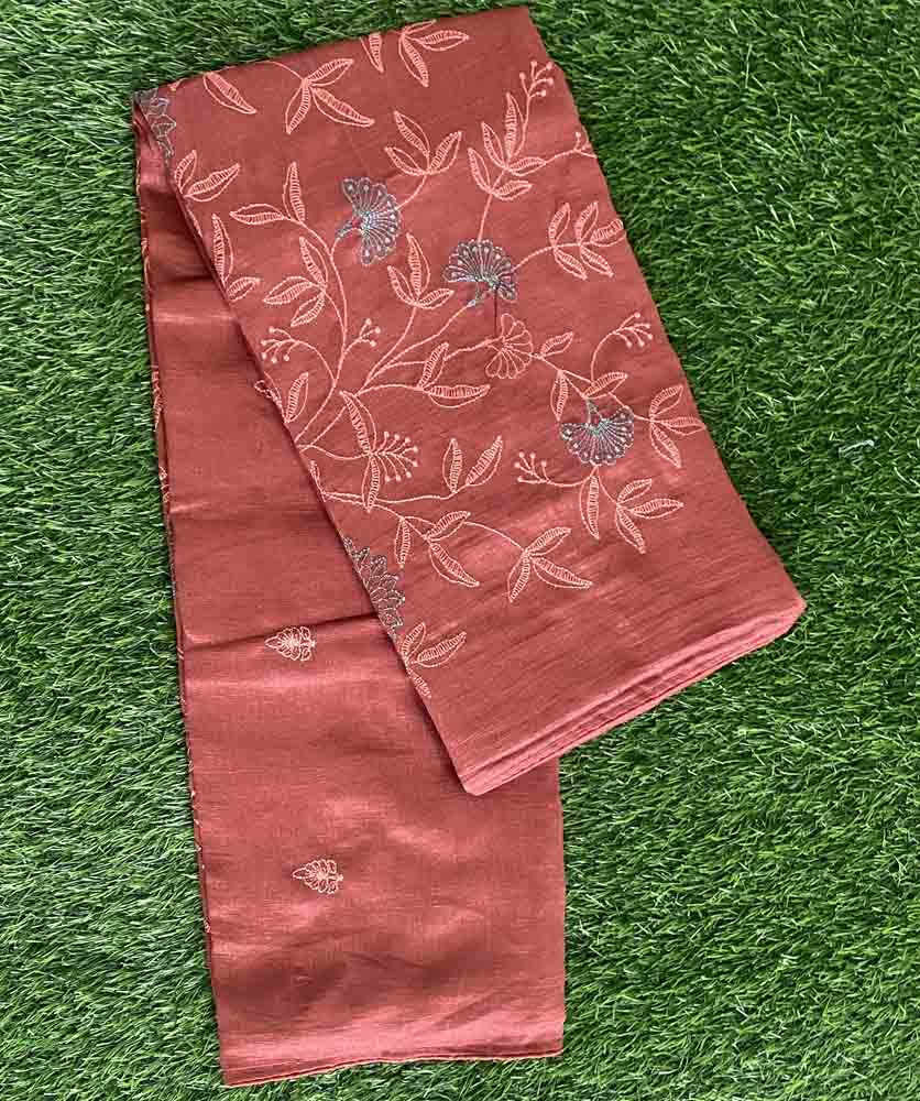 Vichitra Silk Sarees with Beautiful Embroidery Work DS608-09
