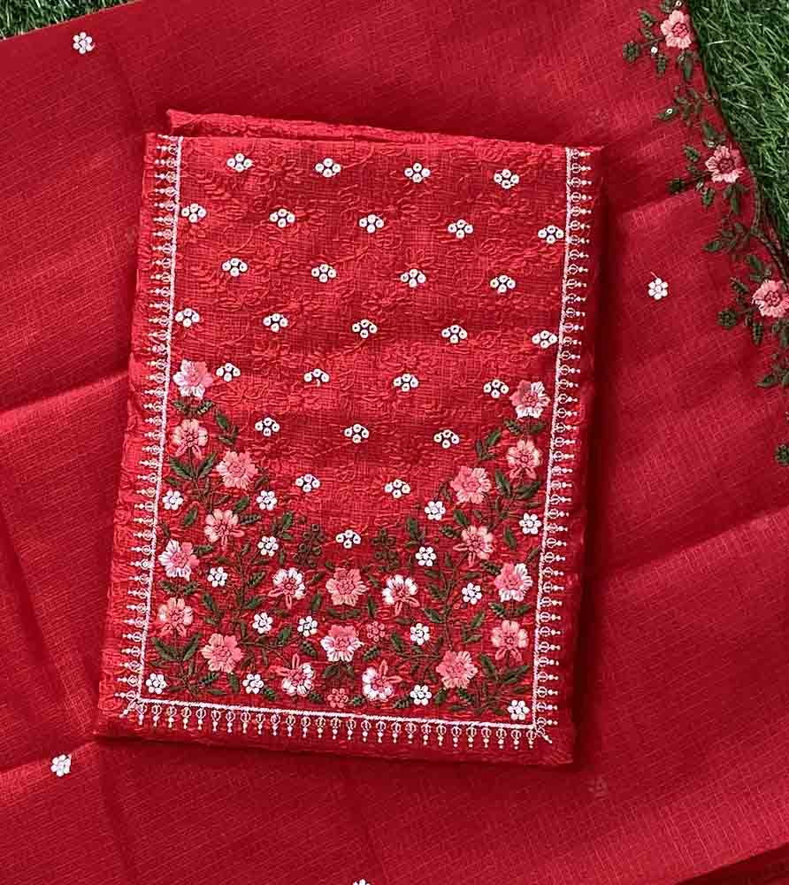 Unstitched Net Kota Churidar Materials Set DC551-01