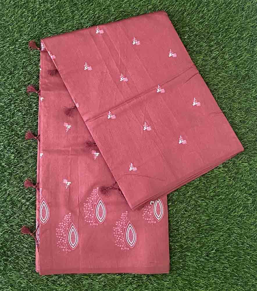 Art Silk Saree with Embroidery DS637-01