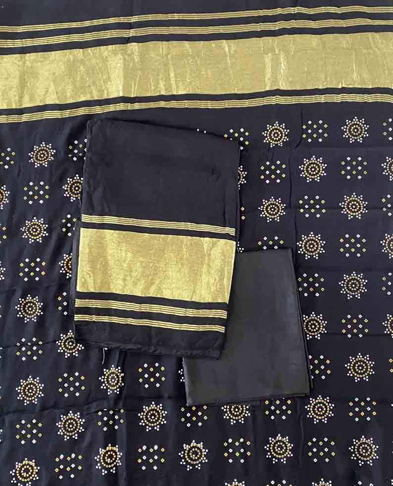 Unstitched Semi Modal Silk Churidar Set DC572-06