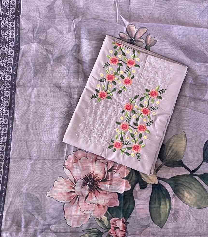 Unstitched Semi Silk Churidar Materials Set DC571-07