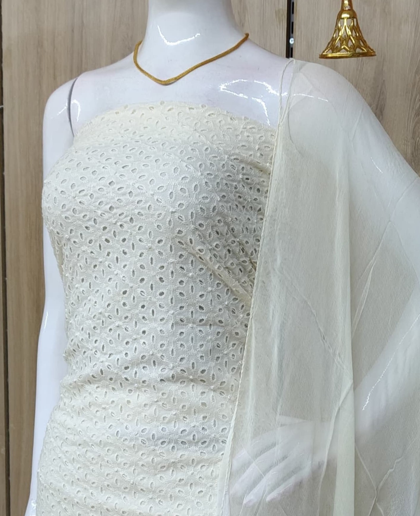 Pure Cotton Hakoba Churidar Materials Set DC587-05