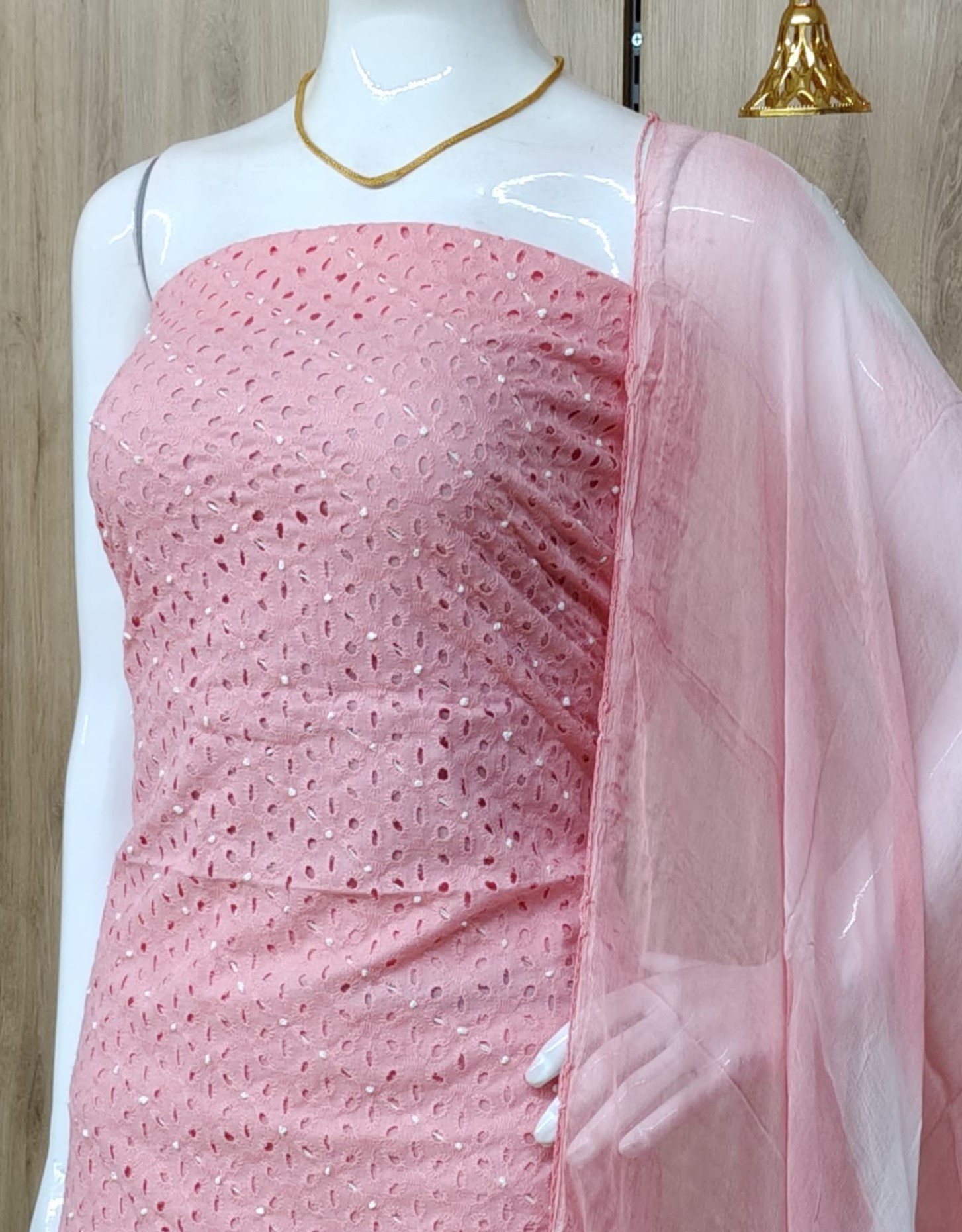 Pure Cotton Hakoba Churidar Materials Set DC587-07