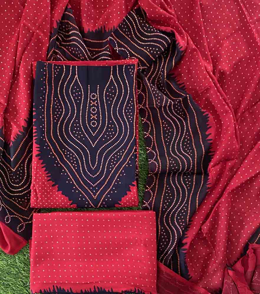 Unstitched Rayon Churidar Materials Set DC607-02