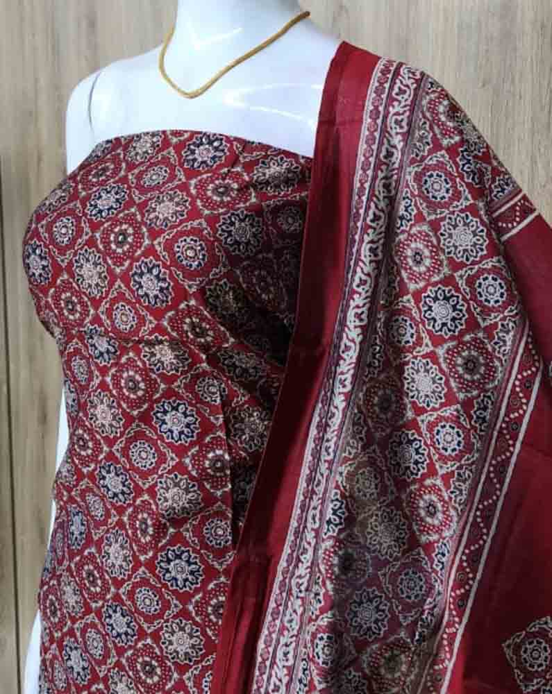 Semi Modal Silk Churidar Materials Set DC588-01