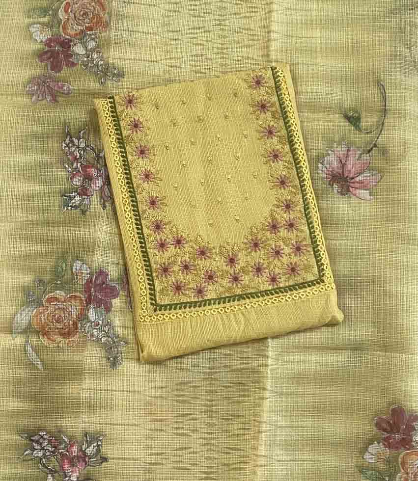 Unstitched Net Kota Churidar Materials Set DC611-01