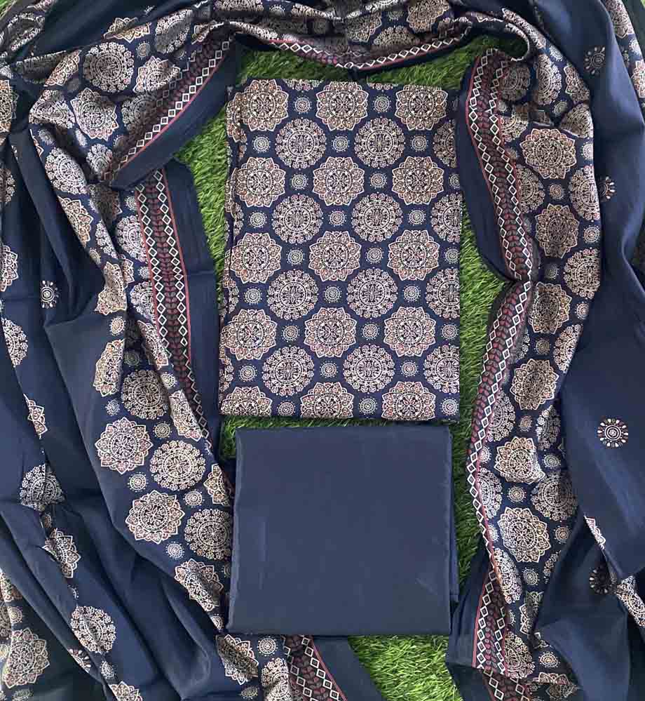 Unstitched Semi Modal Silk Churidar Materials Set DC615-04