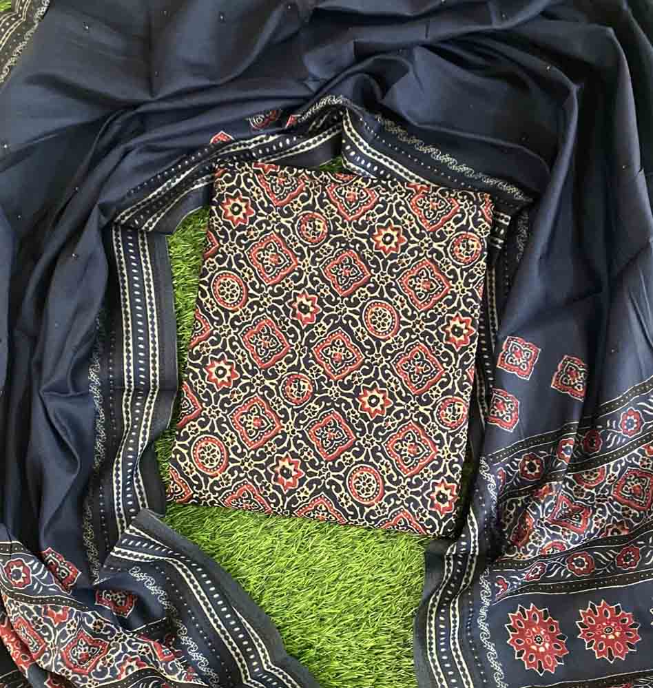Unstitched Semi Modal Silk Churidar Materials Set DC615-12