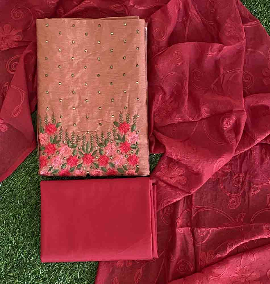 Unstitched Semi Silk Churidar Materials Set DC624-04