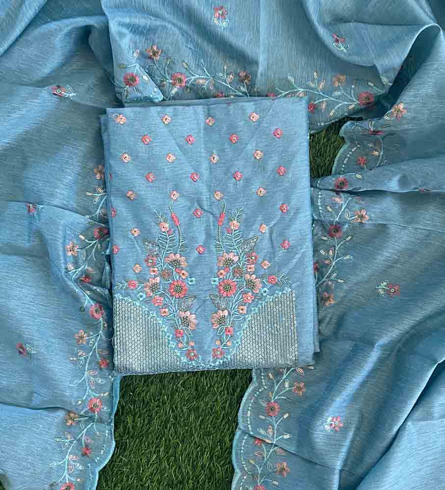 Unstitched Semi Silk Churidar Materials Set DC625-01