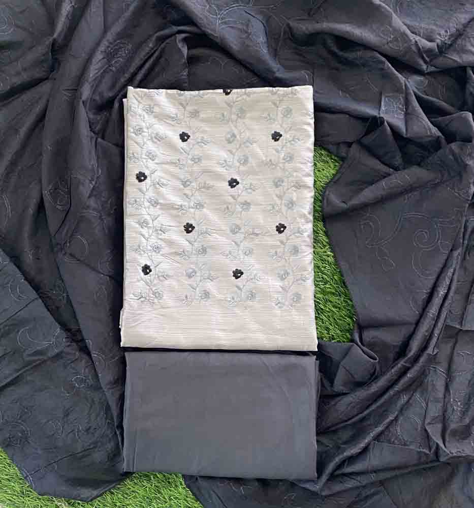 Unstitched Daily Wear Semi-Silk Churidar Materials Set DC634-08