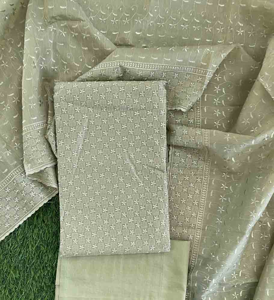Unstitched Tissue Silk Churidar Materials Set DC618-04